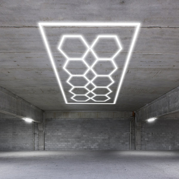 Hexagonal Lines LED light kit